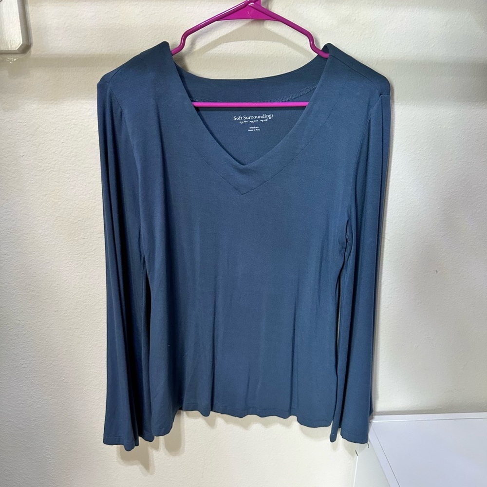 Blue Women’s Soft Surroundings Long Sleeve top